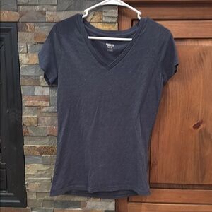 Women's Navy V-Neck T-Shirt